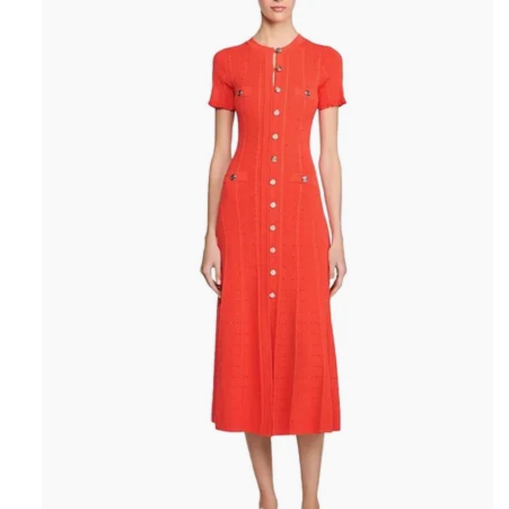 Milo Button Front Midi Dress